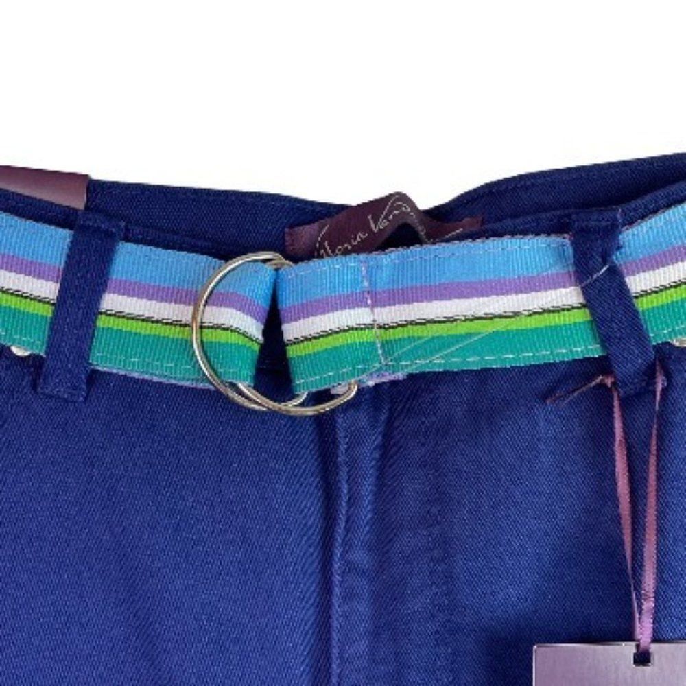 Gloria Vanderbilt Amanda Capri Jeans Blue Pants Cuffed Size 14 - Picture 4 of 10